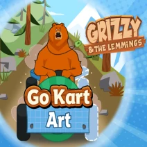 Grizzy & the Lemmings:: Go Kart Art
